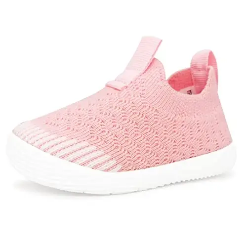 iSusuJo Baby Shoes Boy Girl Walking Slip On Sneakers Infant First Walker Shoes 6 9 12 15 18 24 Months - 1