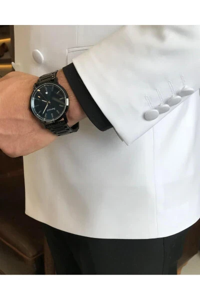 Italiya kesimi slim fit ikki qavatli kostyum to'plam oq T9211 - 11