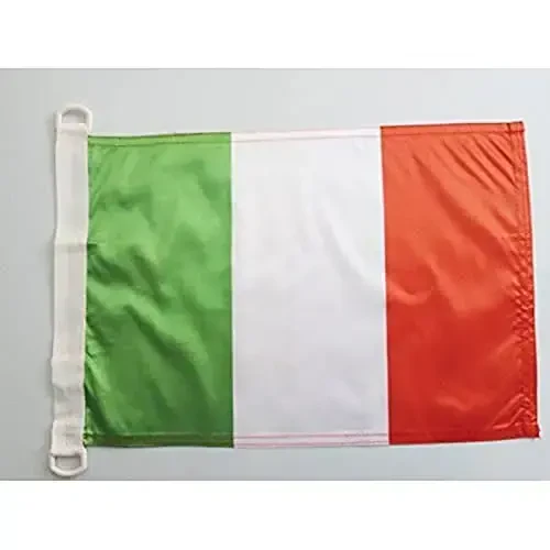 Italy NAUTICAL Flag 18'' x 12'' - Italian flags 30 x 45 cm. - Banner 12x18 in for boat - AZ FLAG - 1