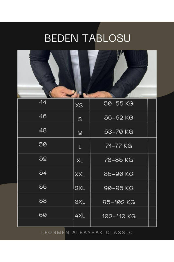 Italyan Uslubidagi Slim Fit Tor To'qima Ko'ylagi Jileti - 3