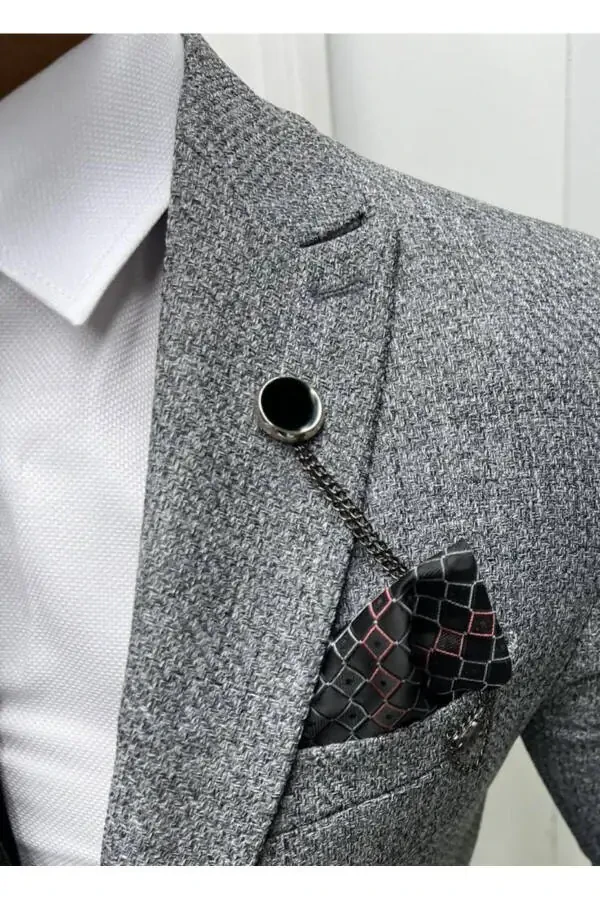 Italyancha uslubdagi ko'ylagi jileti, tor qisqartirilgan, Slim Fit - 1