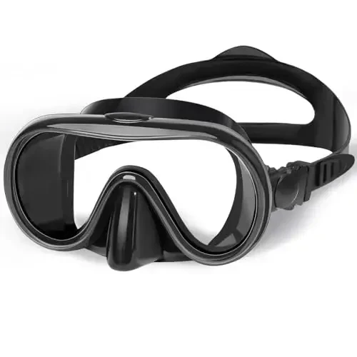 ITOWE Kids Swim Goggles Mask with Nose Cover 3-16, Unique Frame Design 180° Clear View Tempered Glass No Leak for Pool Beach - MODAZONE