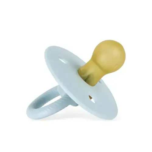 Itzy Ritzy Natural Rubber Pacifiers (Set of 2) – Baby Pacifiers with Cherry-Shaped Nipple & Large Air Holes for Added Safety; Set of 2 Binkies in Harbor & Coast (Ages 6 – 18 Months) - 4