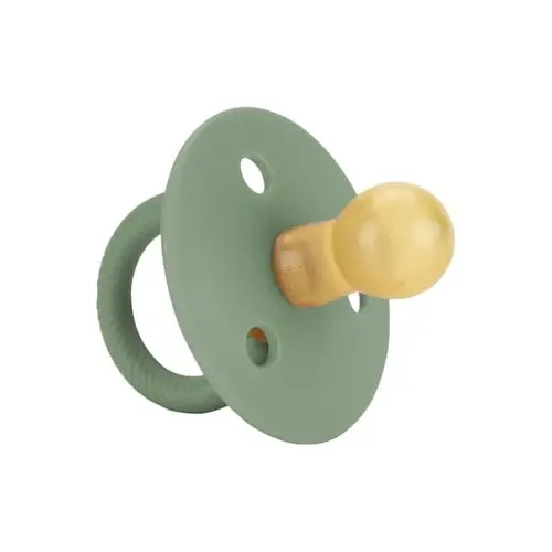 Itzy Ritzy Natural Rubber Newborn Pacifiers (Set of 2) – Baby Pacifiers with Cherry-Shaped Nipple & Large Air Holes for Added Safety; Set of 2 Binkies in Succulent & Agave (Ages 0 – 6 Months) - 5