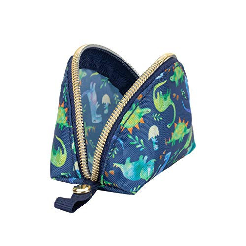 Itzy Ritzy Everything Storage Pouch; Small Zipper Pouch Holds 2 Pacifiers; Snap Handle Attaches to Diaper Bag, Stroller or Purse; Holds Earbuds, Chargers, Change or Disposable Bags (Dinosaur) - Itzy (1)