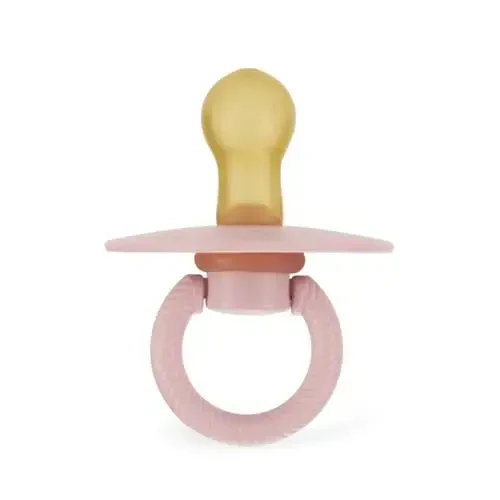 Itzy Ritzy Natural Rubber Pacifiers (Set of 2) – Baby Pacifiers with Cherry-Shaped Nipple & Large Air Holes for Added Safety; Set of 2 Binkies in Blossom & Rosewood (Ages 6 – 18 Months) - 4