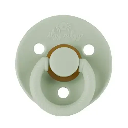 Itzy Ritzy tabiiy kauchukdan yangi tug'ilgan chaqaloqlar uchun so'rg'ichlar (2 dona) – Gilos shaklidagi emzik va qo'shimcha xavfsizlik uchun katta havo teshiklari bo'lgan chaqaloq so'rg'ichlari; Shirali va Agava ranglaridagi 2 dona so'rg'ich (0–6 oylik) - 4