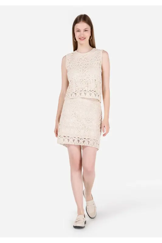 Юбка для женщин цвета экрю - COLIN’S