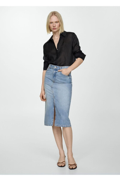 Юбка из миди-денима - 2