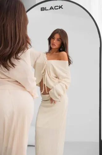 Юбка-макси с низкой посадкой - BÜYÜKBEDENIZ (1)