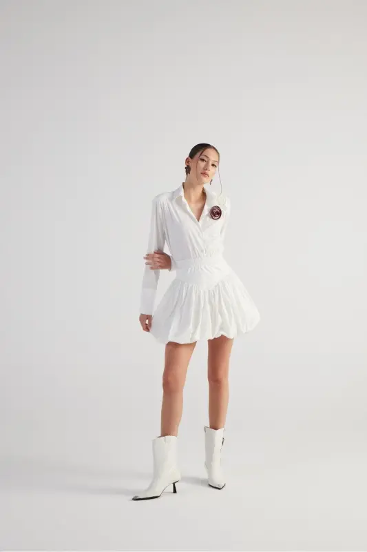 Юбка Mini BalonLexiEtek белая на резинке - 6