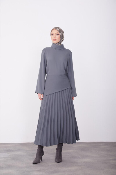 Юбка с корсетом Armine 23K1512 Антрацит - 5