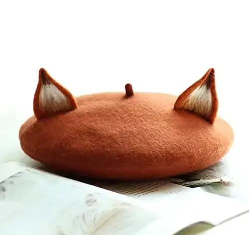 Юрий Japan Fruits Orange Peach Beret Cute Lolita Girl Hat Painter Cap Accessories for Women Gift - 2