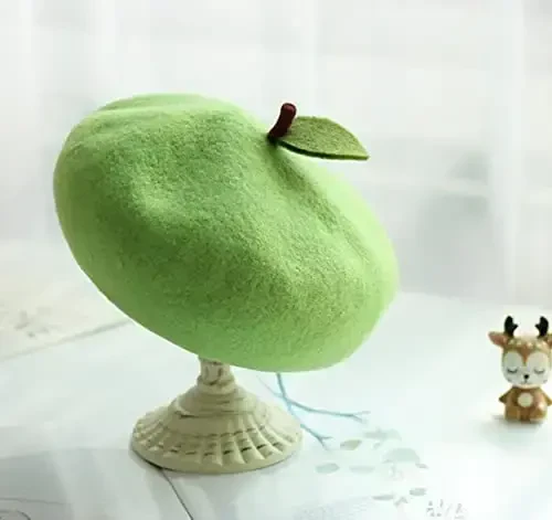 Юрий Japan Fruits Orange Peach Beret Cute Lolita Girl Hat Painter Cap Accessories for Women Gift - 4