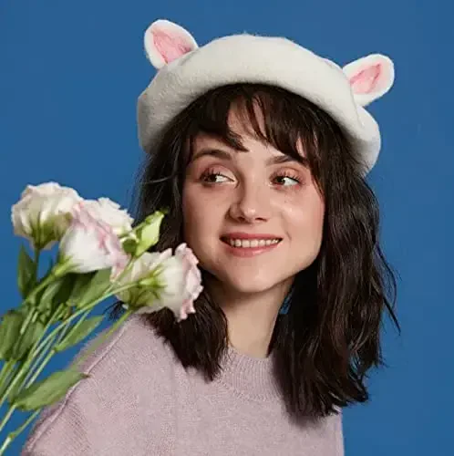 Юрий Japan Fruits Orange Peach Beret Cute Lolita Girl Hat Painter Cap Accessories for Women Gift - 6