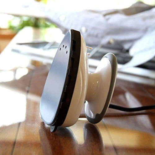 Ivation Small Mini Iron - Dual Voltage Compact Design, Great for Travel - Non-Stick Ceramic Soleplate - Dry or Steam Ironing - Extra-Long Power Cord - Heats Rapidly in 15 Seconds - 4