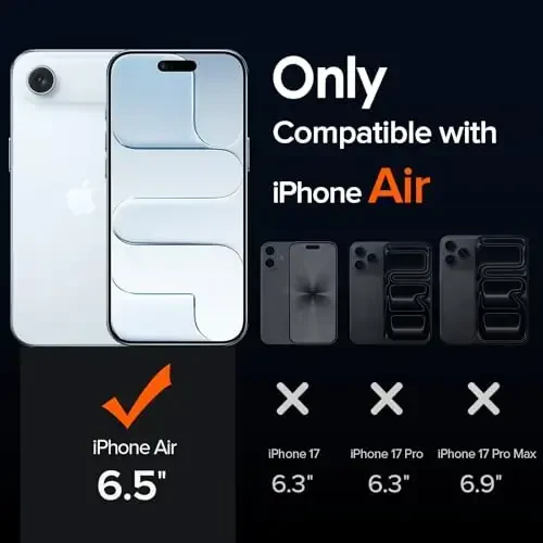 ivoler iPhone Air 6.5'' uchun magnitli g'ilof [Magsafe bilan mos] [15 FT harbiy darajadagi himoya] Magnitli zaryadlovchi g'ilof bamperi, iPhone 17 Air uchun muzli yarim shaffof orqa qismi - och ko'k - 2