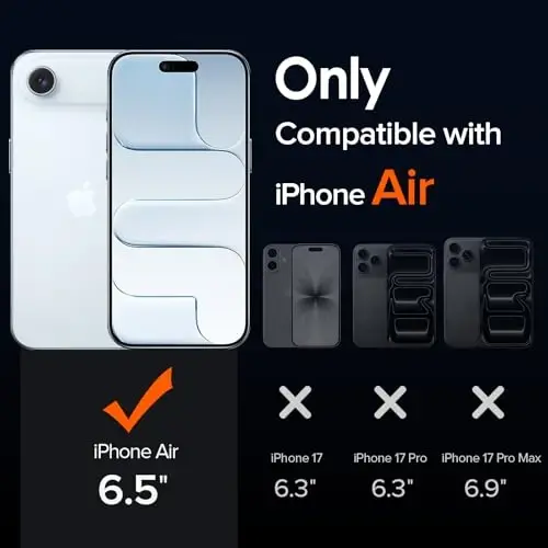 ivoler iPhone Air 6.5'' uchun magnitli g'ilof [Magsafe bilan mos] [15 FT harbiy darajadagi himoya] Magnitli zaryadlovchi g'ilof bamperi, iPhone 17 Air uchun muzli yarim shaffof orqa qismi - och ko'k - 2