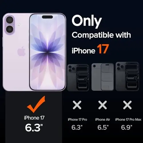 ivoler Magnetic Case for iPhone 17 6.3'' [Compatible with Magsafe] [ 15FT Military Grade Protection] Magnetic Charger Case Bumper for, Frosted Translucent Back for iPhone 17 Cover- Light Purple - IVOLER (1)