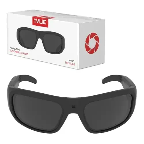 iVue Glide 1080P HD Camera Glasses Video Recording Sport Sunglasses DVR Eyewear, 30fps, 64GB Memory - IVUE