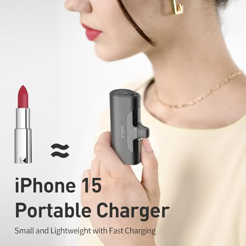 iWALK Портативное зарядное устройство iPhone 15: USB-C маленький Power Bank 20W 4500mAh Быстрая зарядка аккумуляторный блок, совместимый с iPhone 15,15 Plus,15 Pro,15 Pro Max, Samsung S24,23, Google Pixel, Moto, Android Phone - 8