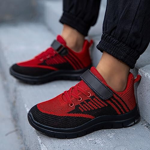 IWIHMIV Walking Shoes for Toddlers Casual Running Shoes Lightweight Non Slip Boys Athletic Shoes Comfortable Walking Shoes - 6