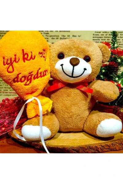 İyi Ki Doğdun Balonlu Peluş Ayıcık - Modazone