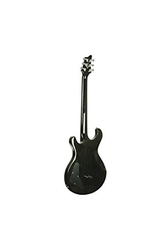 IYV 6 Dizeli IP-350 TBK PRS Katı Gövde Elektrik Gitar, Şeffaf Siyah - 4