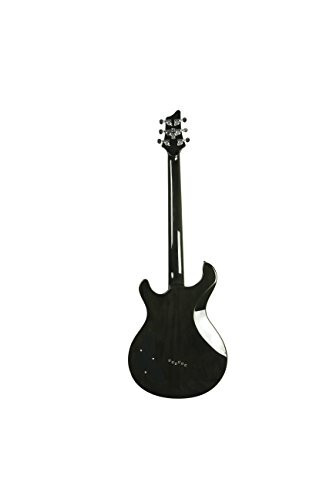 IYV 6 String IP-350 TBK PRS Solid-Body Electric Guitar, Trans Black - 5