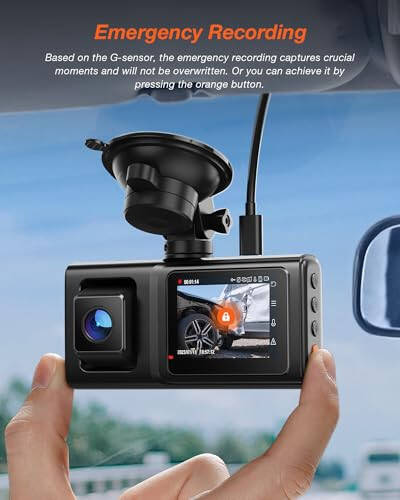 iZEEKER 3 Channel Dash Cam Front and Rear Inside, 2K Single, 1080P Triple Dash Camera for Cars with MicroSD Card, Infrared Night Vision for Taxi Driver, Accident Record, Loop Recording, Parking Mode - 5