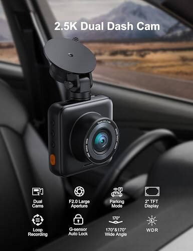 iZEEKER Ön ve Arka Dash Cam SD Kartlı, 1080P Tam HD Araç Kamerası Gizli Tasarımla, Kazaları Kaydeden Çift Dash Kamera, Park Sensörü, Gece Görüşü, WDR - 3