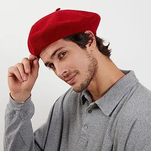 IZUS Ayollar Fransuz Beret Shlyapasi Qattiq Rassom Shlyapasi Jun Kattalar Beret Qishki Issiq Beanie Qalpog'i Moda Ayollar Erkaklar - 1