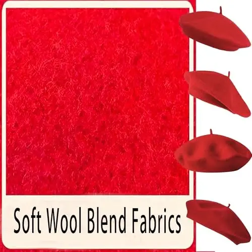 IZUS Ayollar Fransuz Beret Shlyapasi Qattiq Rassom Shlyapasi Jun Kattalar Beret Qishki Issiq Beanie Qalpog'i Moda Ayollar Erkaklar - 3