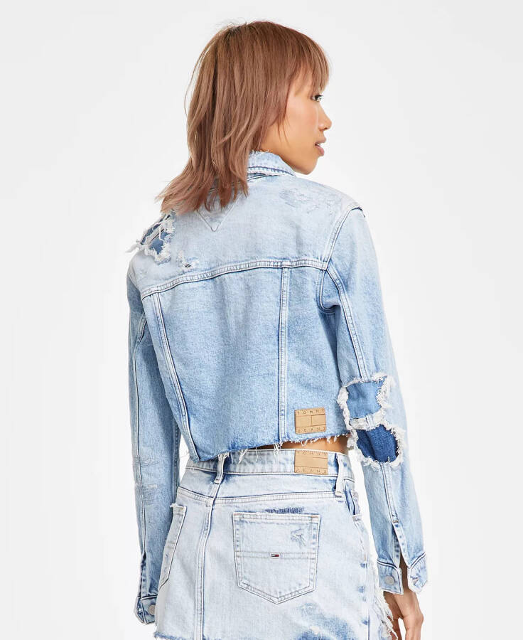 Izzie Cut-Off denim liboslari ayollar uchun Denim Light - 2