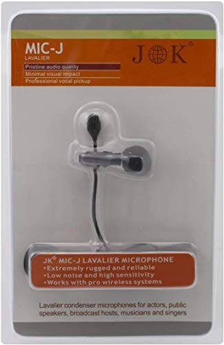 J K Pro Lavalier Lapel Microphone MIC-J 044 Compatible with Sennheiser Wireless Transmitter - Omnidirectional Condenser Mic - 4