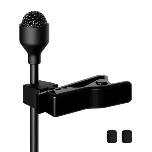 J K Pro Lavalier Lapel Microphone MIC-J 044 Compatible with Sennheiser Wireless Transmitter - Omnidirectional Condenser Mic - 4