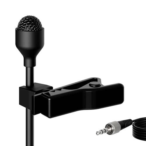 J K Pro Lavalier Lapel Microphone MIC-J 044 Compatible with Sennheiser Wireless Transmitter - Omnidirectional Condenser Mic - 1