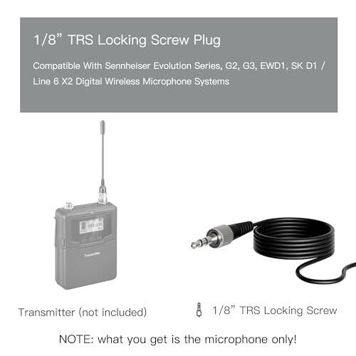 J K Pro Lavalier Lapel Microphone MIC-J 044 Compatible with Sennheiser Wireless Transmitter - Omnidirectional Condenser Mic - 2