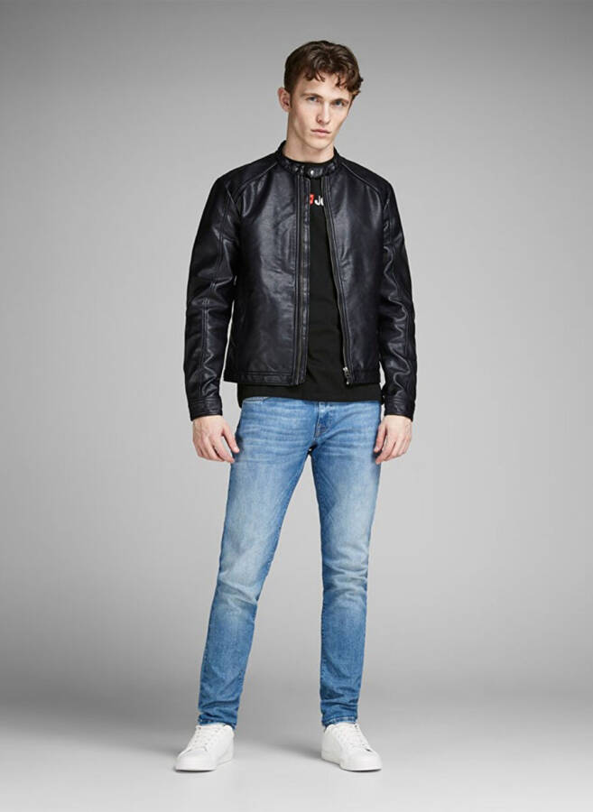 Jack & Jones 12137126 Qora Erkaklar uchun futbolka - 3