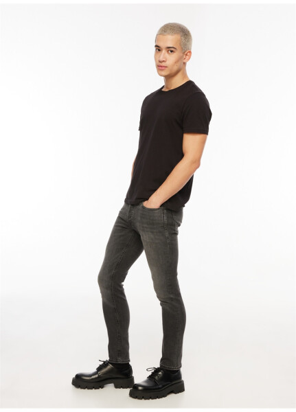 Jack & Jones 12159030_JJIGLENN Black Men's Low Waist Slim Fit Denim Pants - 6