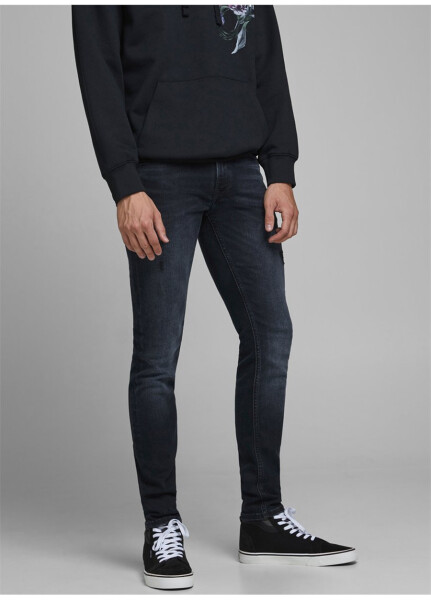 Jack & Jones 12166852_JJILIAM J Erkaklar uchun past bel skinny fit denim shim - 6