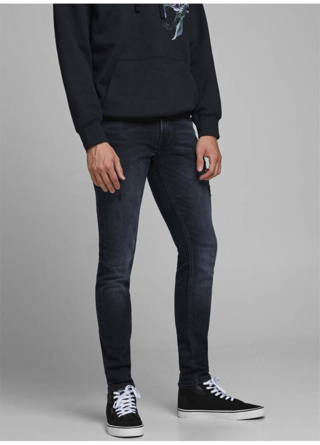 Jack & Jones 12166852_JJILIAM J Erkek Düşük Bel Skinny Fit Denim Pantolon - 6