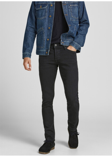 Jack & Jones 12190854_JJIGLENN JJORIGINAL AM 809 Erkaklar uchun past bel skinny fit jinsi shimlari - 10