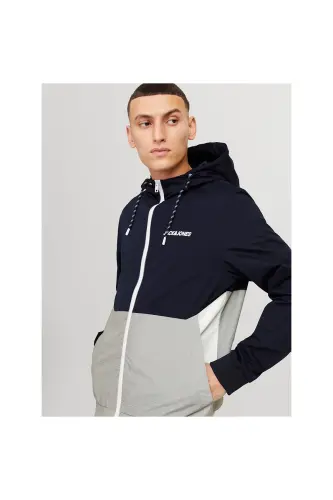 JACK & JONES 12200208 ERKAK KAPÜŞONLU MEVSIMLIK MONT-Sky Captain - 4