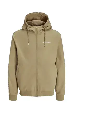 JACK & JONES 12200208 MEN'S HOODED SEASONAL JACKET-Crockery - JACK & JONES (1)