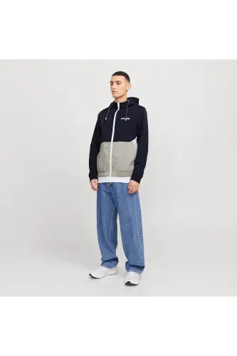 JACK & JONES 12200208 МУЖСКАЯ ДЕМИСЕЗОННАЯ КУРТКА С КАПЮШОНОМ-Sky Captain - 3