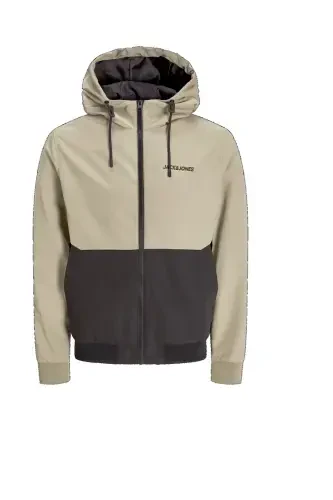 JACK & JONES 12200208 МУЖСКАЯ КУРТКА-ВЕТРОВКА С КАПЮШОНОМ-Coriander - 4