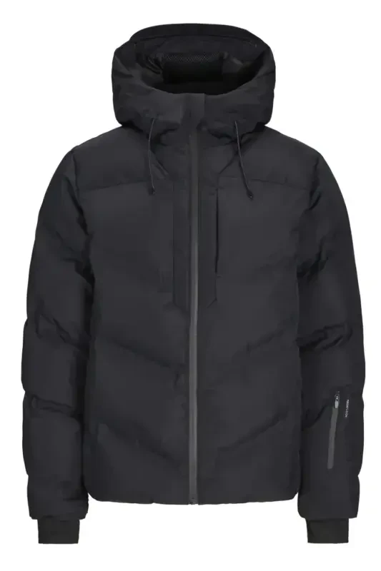 Jack Jones 12260482 Black Erkak Kundalik Mont 12260482-BLACK Qora-Qora - 1