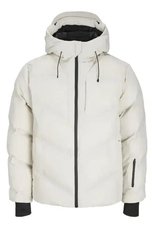 Jack Jones 12260482 Moonbeam Erkek Günlük Mont 12260482-MOONBEAM Beyaz-MN82 - 1