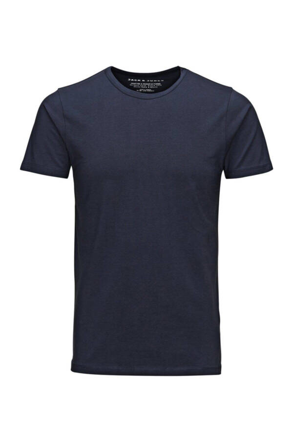 Jack Jones Basıc O-neck Tee S/s Noos Men's Tshırt 12058529 - MAVI - 5